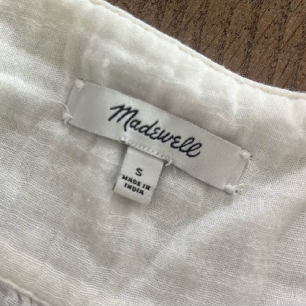 Madewell Patchwork Square Neck Top Blouse - image 5